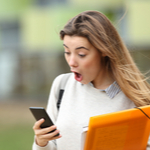 shocked student